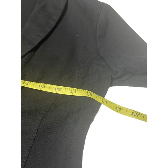 Converse One Star Women's Black Zip Front Blazer Size Small Jacket Coat - Picture 7 of 13